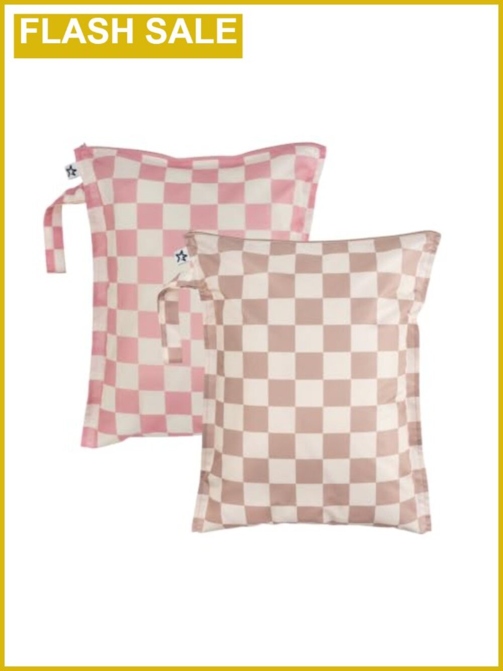 2-Pack Reusable Waterproof Wet Bags for Swimsuits & Baby Clothes